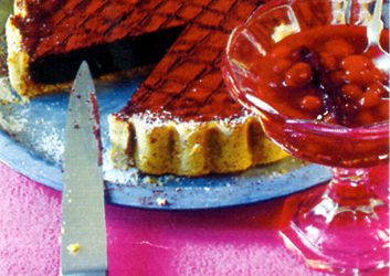 Torta di noci e cioccolato